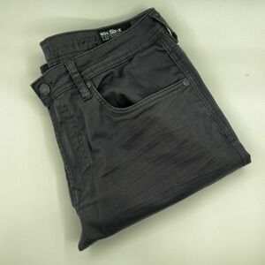 Buffalo David Bitton Six-X Jeans Mens 34x32 Grey Good Straight Stretch Denim
